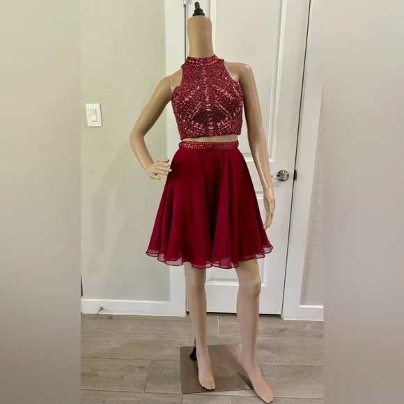 Milano | Dresses | Beaded Short Twopiece Dress | Poshmark